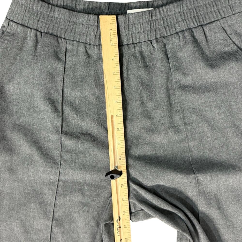 Abercrombie & Fitch Gray Pull On Tapered Leg Front Seam Work Pants Trousers Sz L - Picture 6 of 11